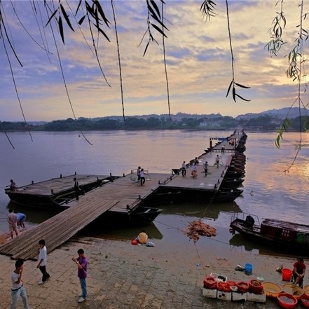 古浮桥 仿古浮桥 (2)