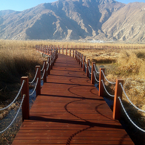 西藏拉鲁国家湿地公园浮桥工程