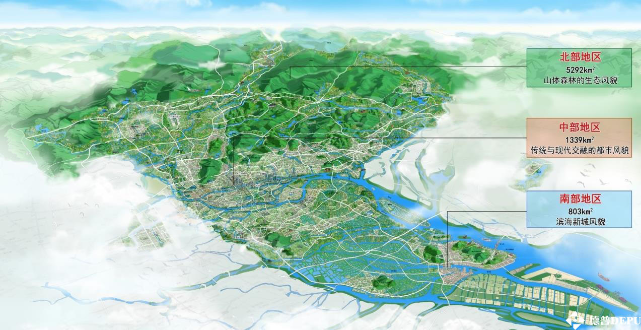 广州市北中南三大分区图