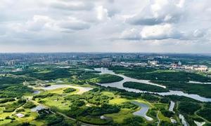 德普浮桥：成都‌青龙湖湿地公园浮桥栈桥栈道有么