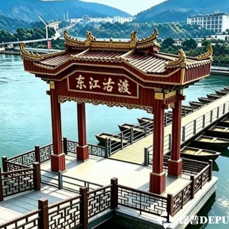 湖南资兴东江浮桥：舟梁浮式、双重锚固铸就120米水上工程